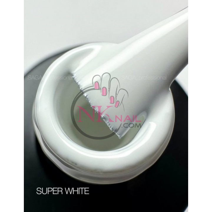 Гель-лак Saga Colorist №001 Super White 10 мл TPO free